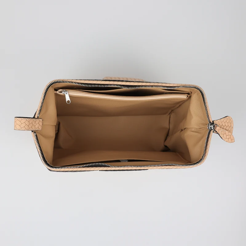Kulturtasche Mousetrap High (L) - dunkelbraun/ sand