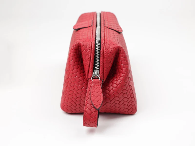 Kulturtasche Mousetrap Flat (L) - flecht rot