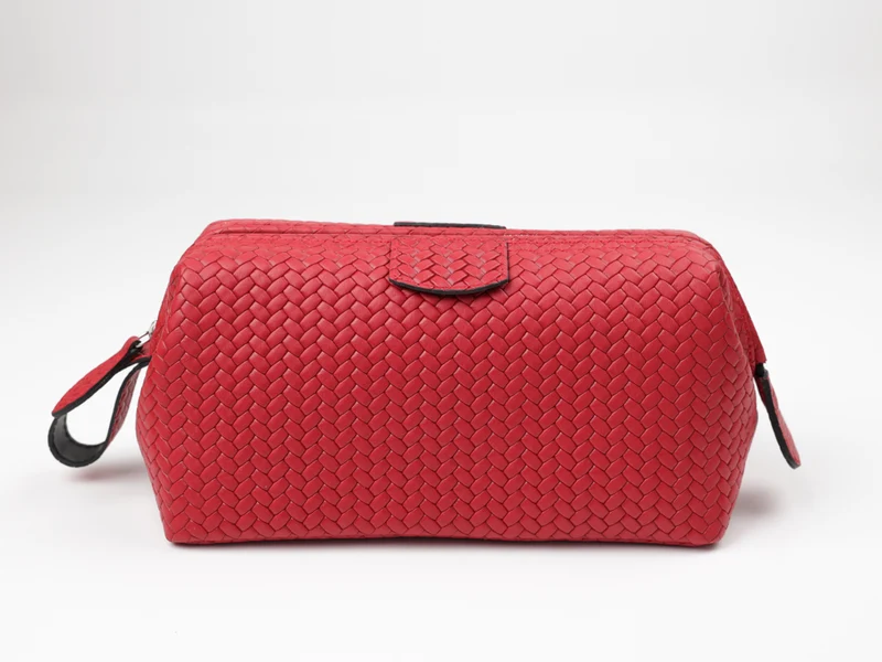 Kulturtasche Mousetrap Flat (L) - flecht rot