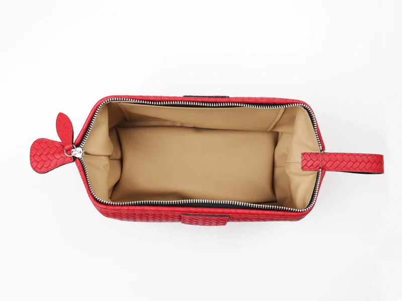 Kulturtasche Mousetrap Flat (L) - flecht rot