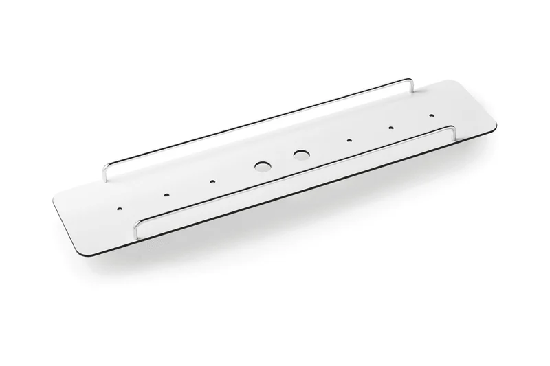Giese Flatbord Ablage, Länge 750 mm, Massivmessing, Chrom oder Schwarz matt, Art.Nr. 36001