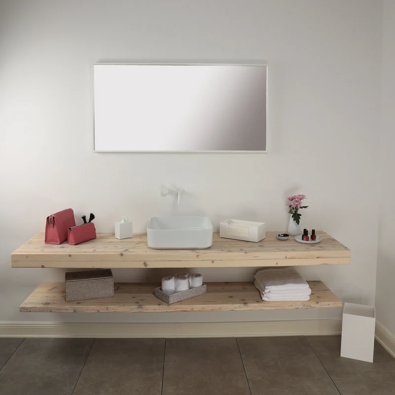 Altholz Waschtischplatte bis 55 x 200 cm