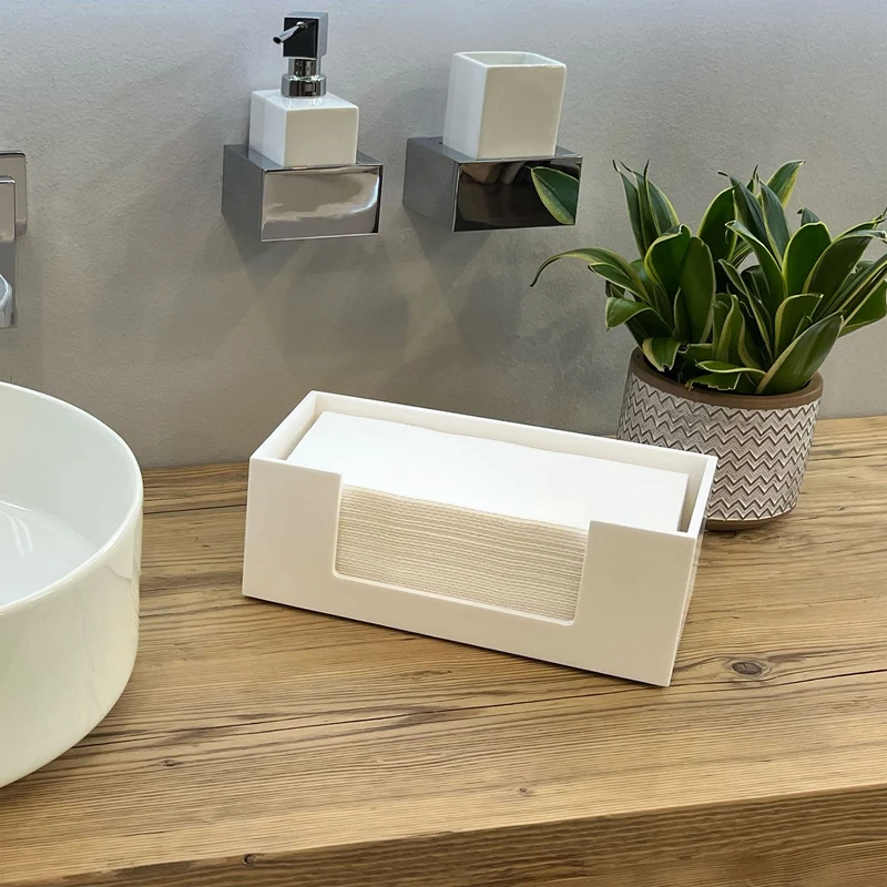 Papierhandtuchspender Corian® Weiß matt - Standmodell