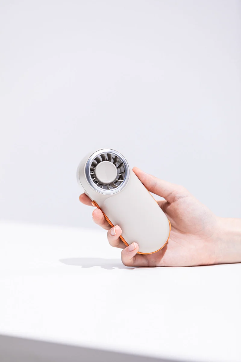 Unisex nan kompakt oppladbar håndvifte med ergonomisk grep og bærehåndtak Luvikno