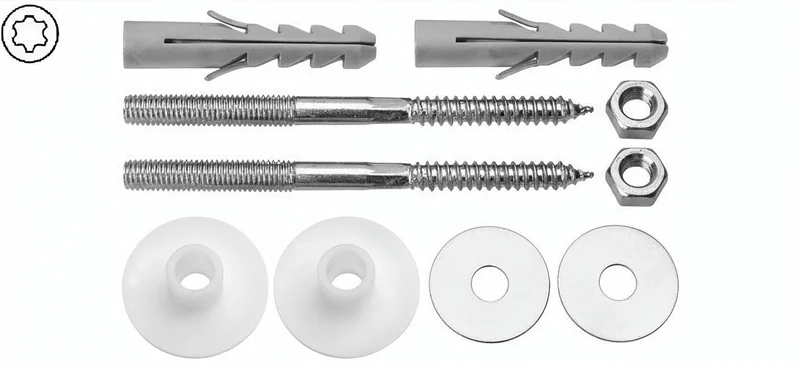 Waschtisch-Befestigungssatz M10 x 140, Stahl verzinkt, mit Dübel und Mutter, Art.Nr. WTB
