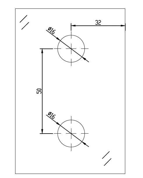 ALTEA Anschlag-Duschtürband 90° Glas-Wand, Messing, 6-10 mm ESG, in 2 Oberflächen, Art.Nr. ALT037