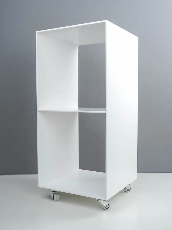 Rollcontainer Offen Corian® Weiß matt