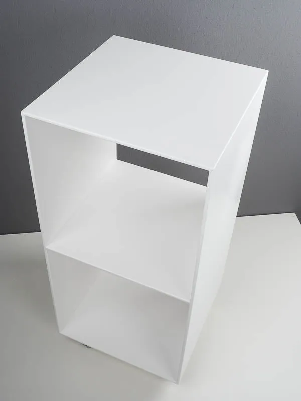 Rollcontainer Offen Corian® Weiß matt