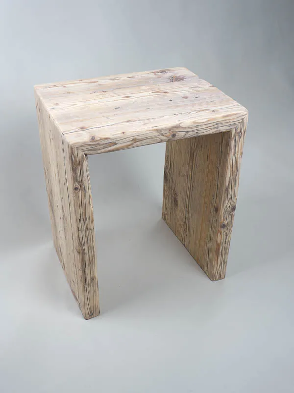 Altholz Hocker - Vintage - Badmöbel