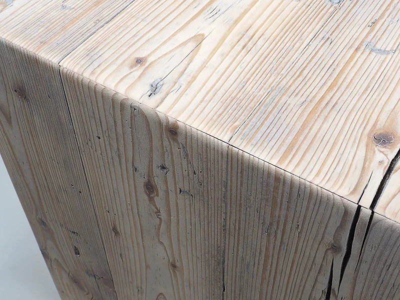 Altholz Hocker - Vintage - Badmöbel