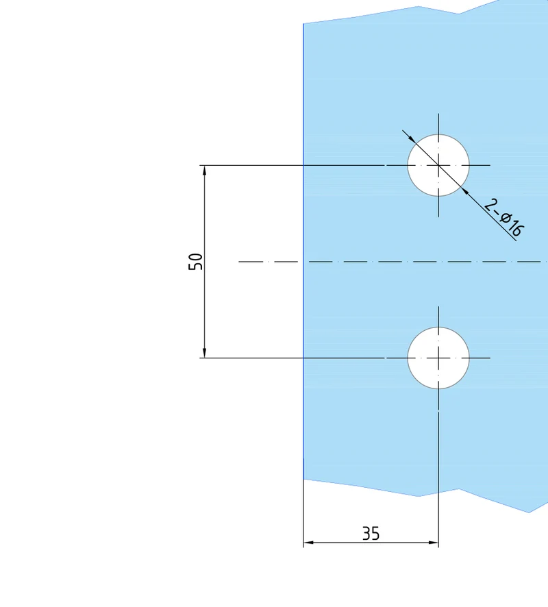 COMO Anschlagband 180° Glas-Wand – Messing massiv, 8/10 mm ESG, verdeckte Verschraubung, eckiges Design, Art.Nr. COM054