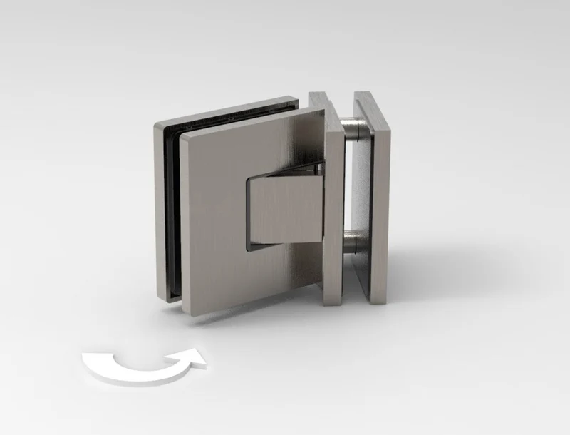 Nobiallo Pendeltürband 90° Glas-Glas Hebe-Senk – 50 kg, 8/10 mm ESG, Art.Nr. NOB092