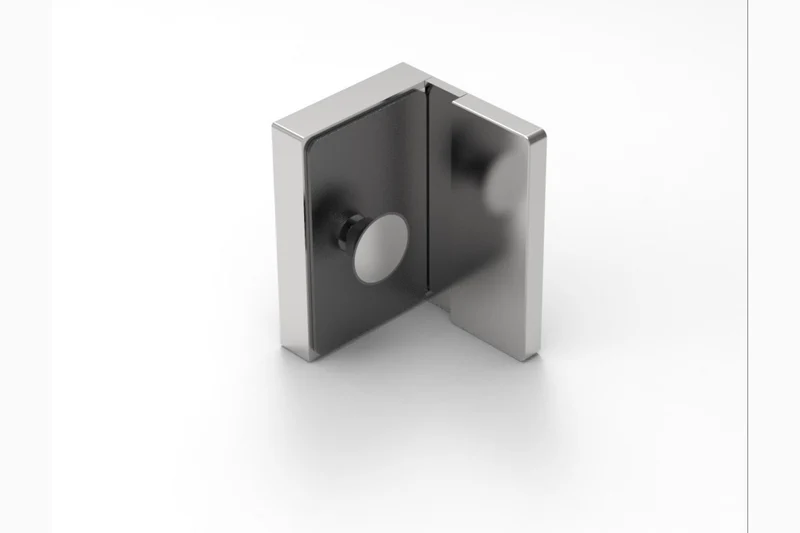 MURELLO Wandverbinder 90° Glas-Wand, flächenbündig, in 3 Oberflächen, Art.Nr. MUR90S