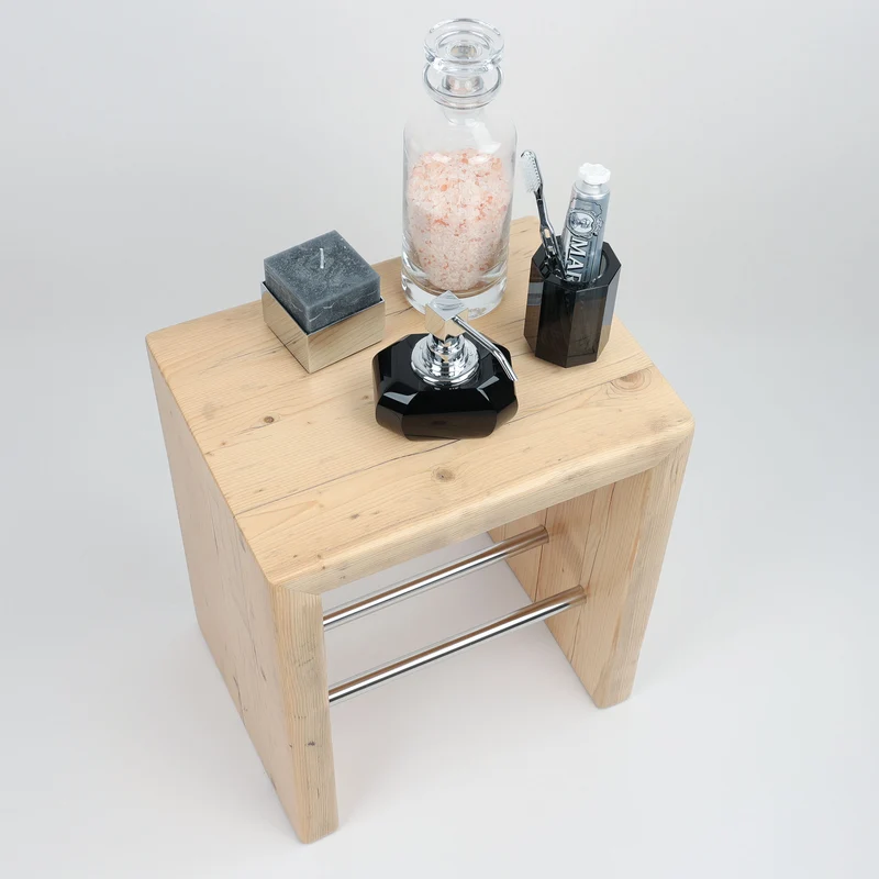 Hocker Altholz - Natur lackiert
