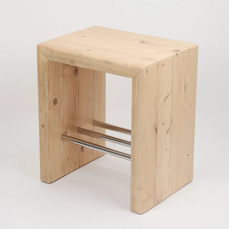 Hocker Altholz - Natur lackiert