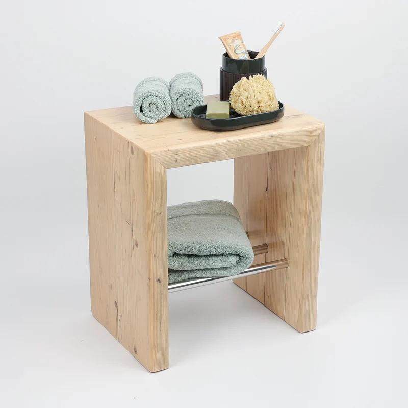 Hocker Altholz - Natur lackiert