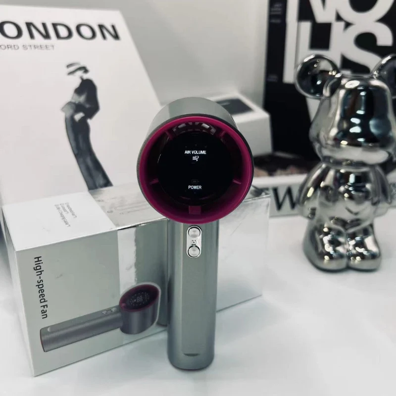 Dame Håndholdt USB-vifte med temperaturvisning Luvikno