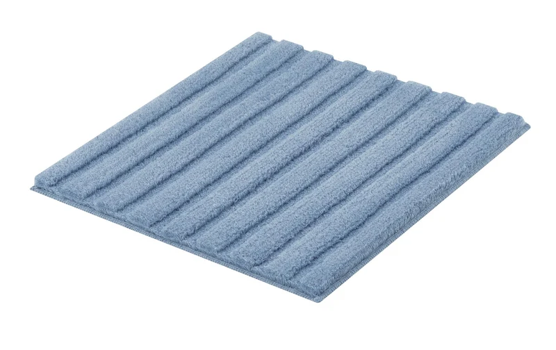 Badteppich CORD Stahlblau 60 x 60 cm