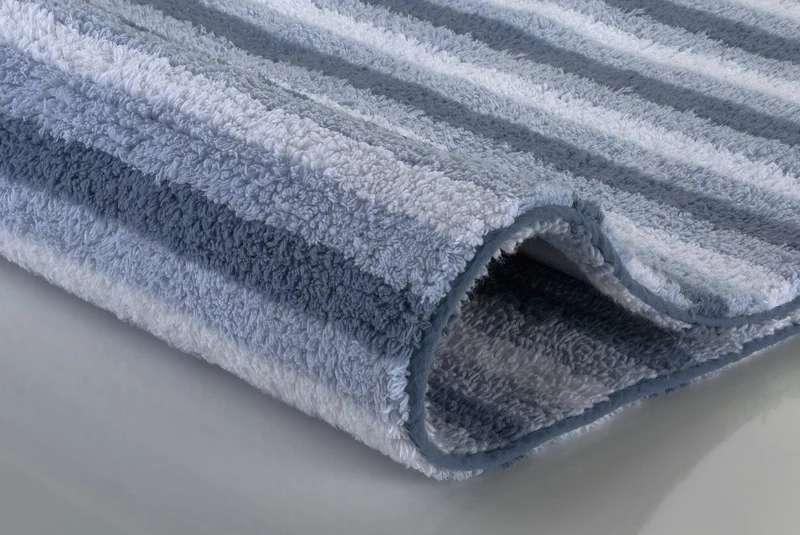 Badteppich GEORGE Iceblue 60 x 90 cm
