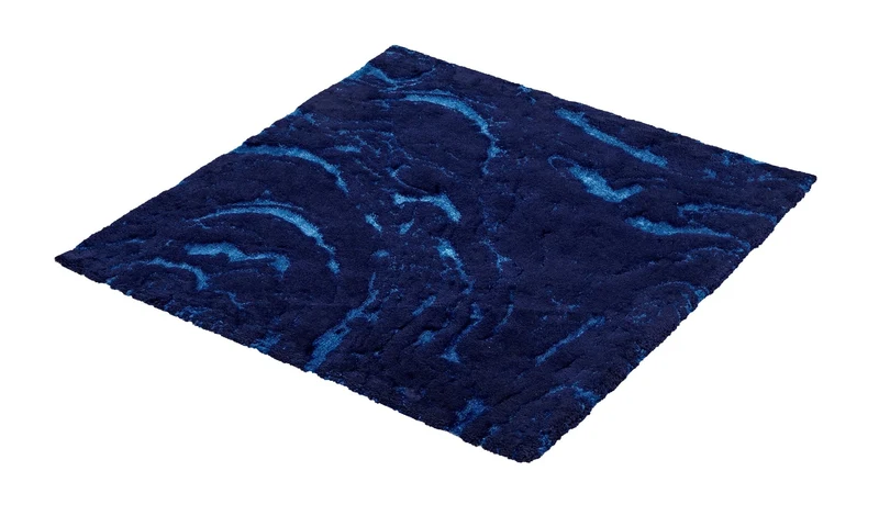 Badteppich EVERGLADES Dunkelblau 60 x 60 cm