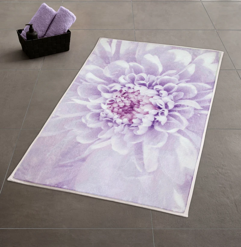 Badteppich DAHLIA Lavendel 60 x 90 cm
