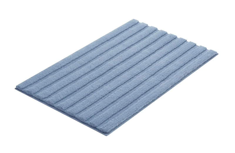 Badteppich CORD Stahlblau 70 x 120 cm