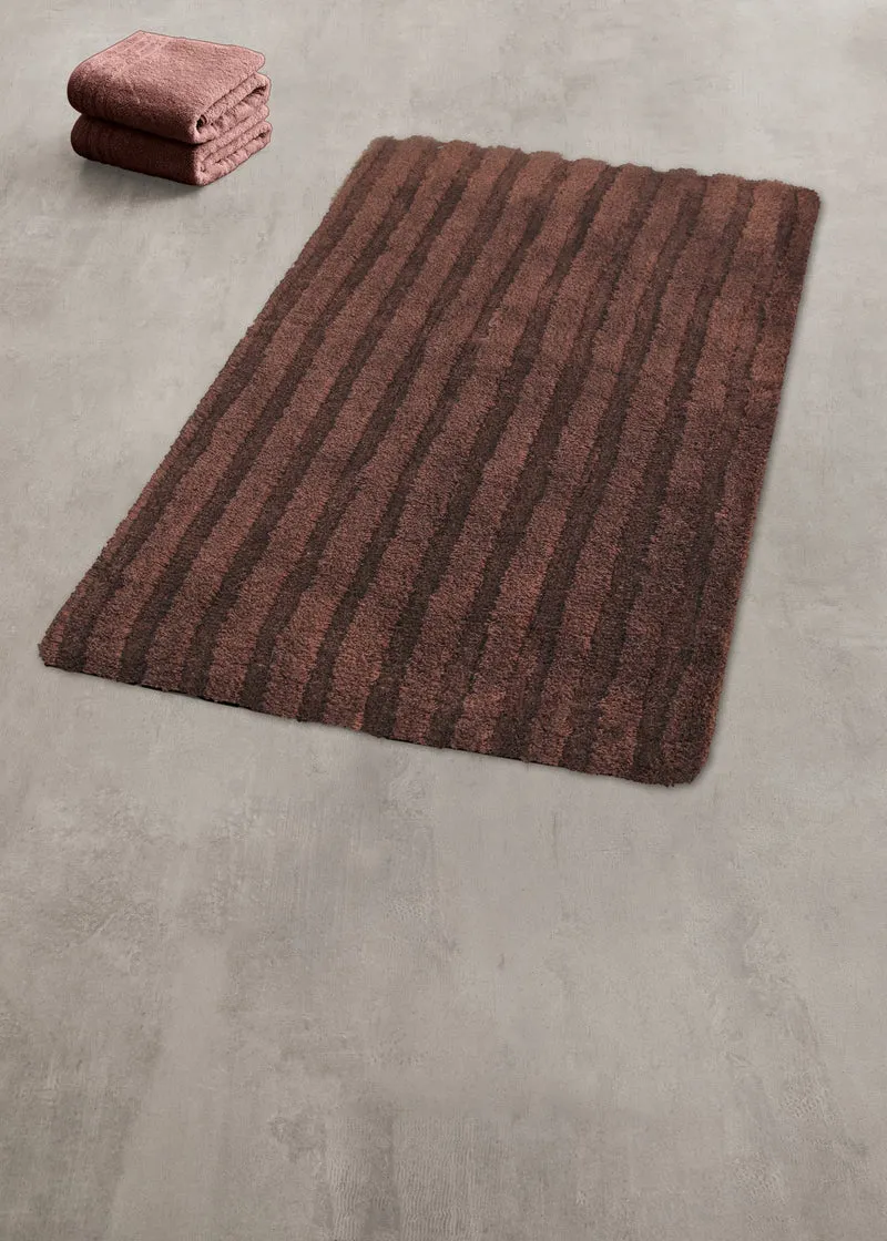 Badteppich CORD Nussbraun 70 x 120 cm