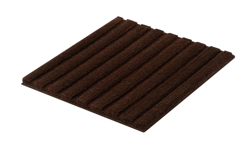 Badteppich CORD Nussbraun 60 x 60 cm