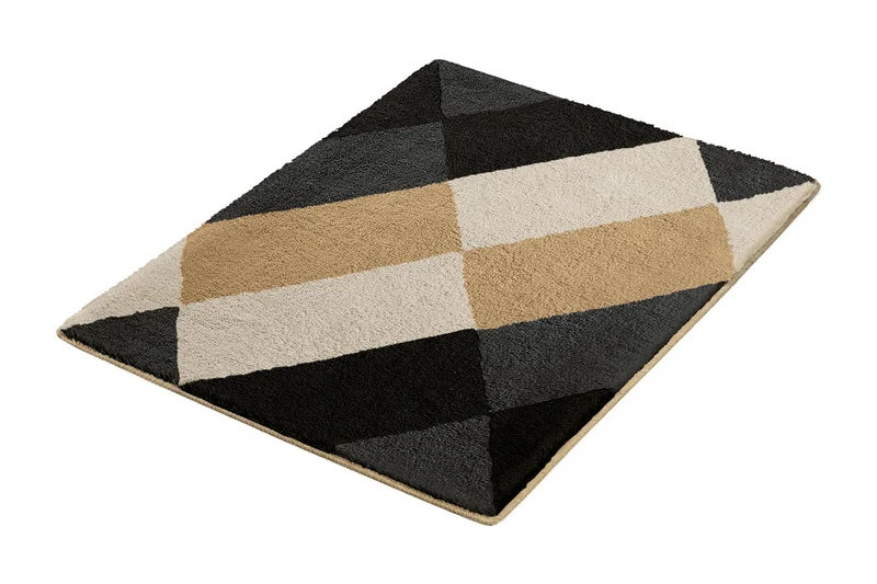 Badteppich AYANA Schwarz 55 x 65 cm