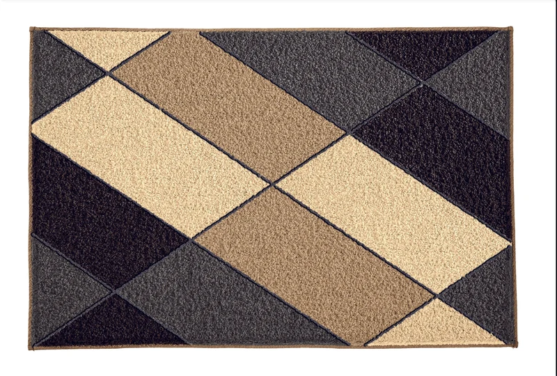 Badteppich AYANA Schwarz 55 x 65 cm