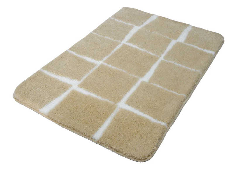 Badteppich CARAT Sandbeige 60 x 90 cm