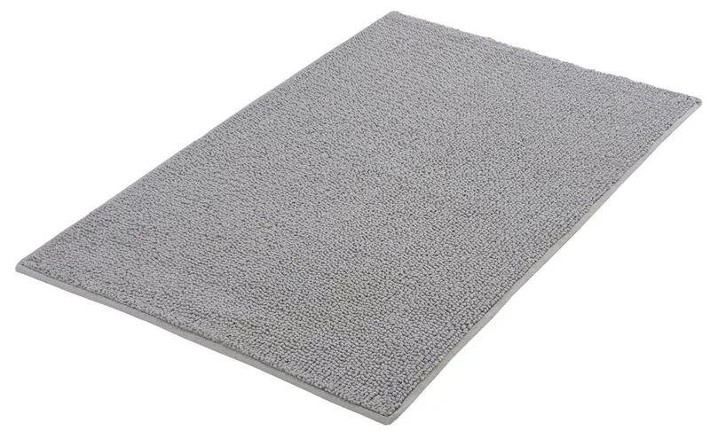 Badteppich CHRISSY Silbergrau 65 x 115 cm