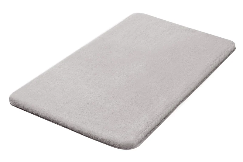 Badteppich CONY Silbergrau 70 x 120 cm
