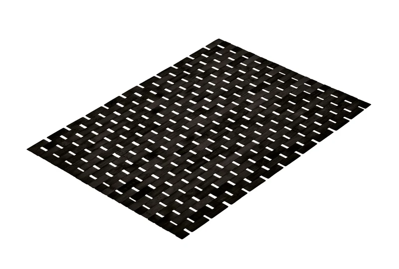 Badematte aus Bambus PALITO Schwarz 50 x 70 cm