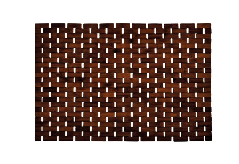 Badematte aus Bambus PALITO Nussbraun 50 x 70 cm