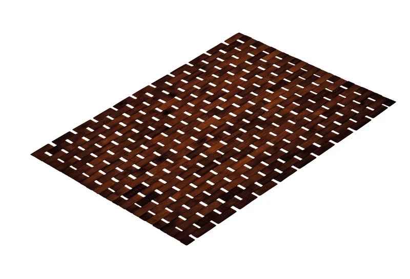 Badematte aus Bambus PALITO Nussbraun 50 x 70 cm