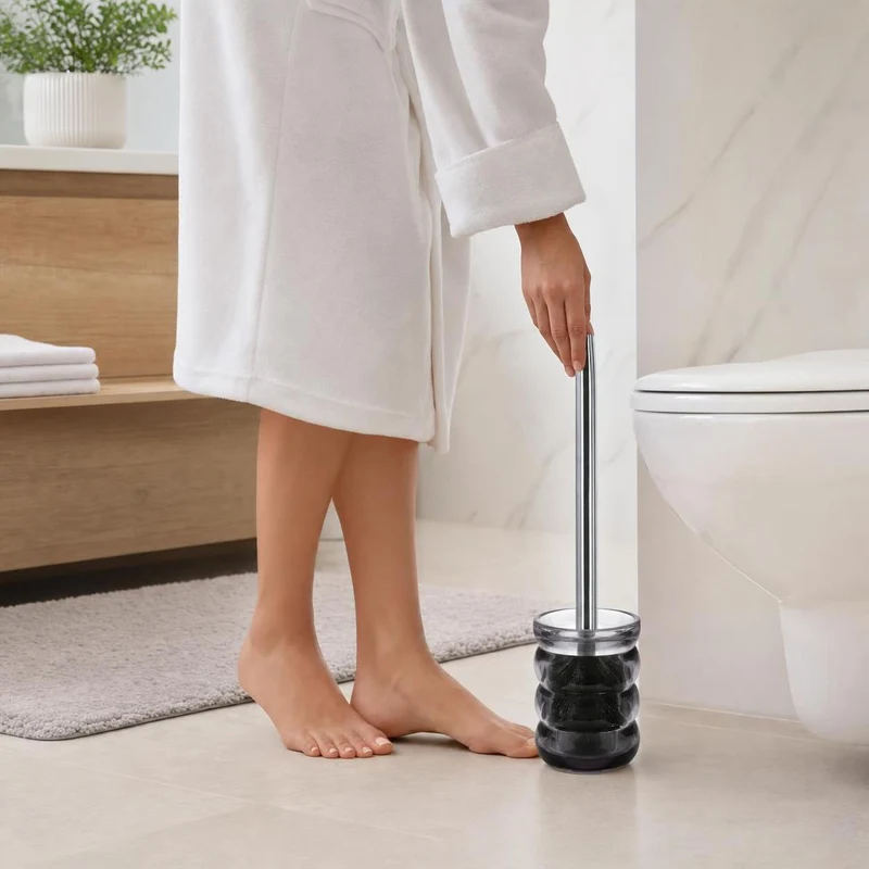 WC-Bürsten-Halter VERRO Silbergrau