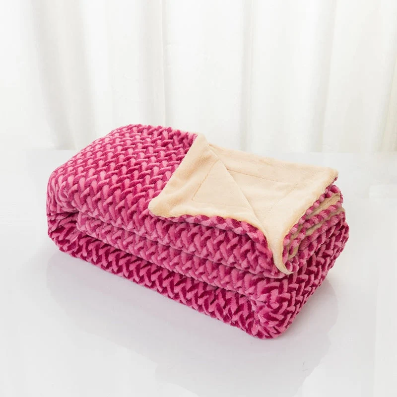 Damer myk og koselig mikrofiber-pledd Luvikno