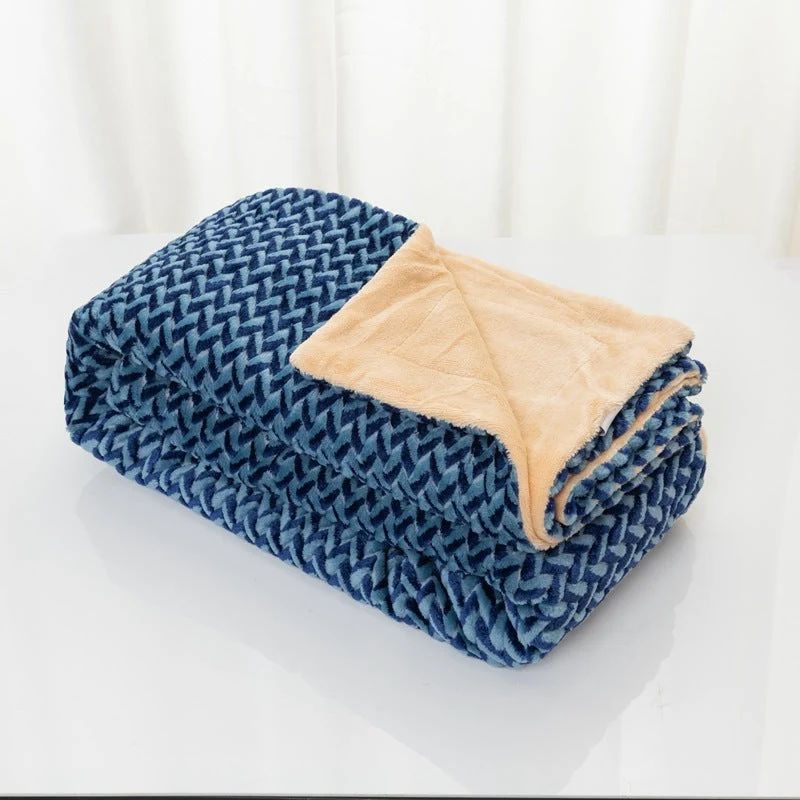 Damer myk og koselig mikrofiber-pledd Luvikno