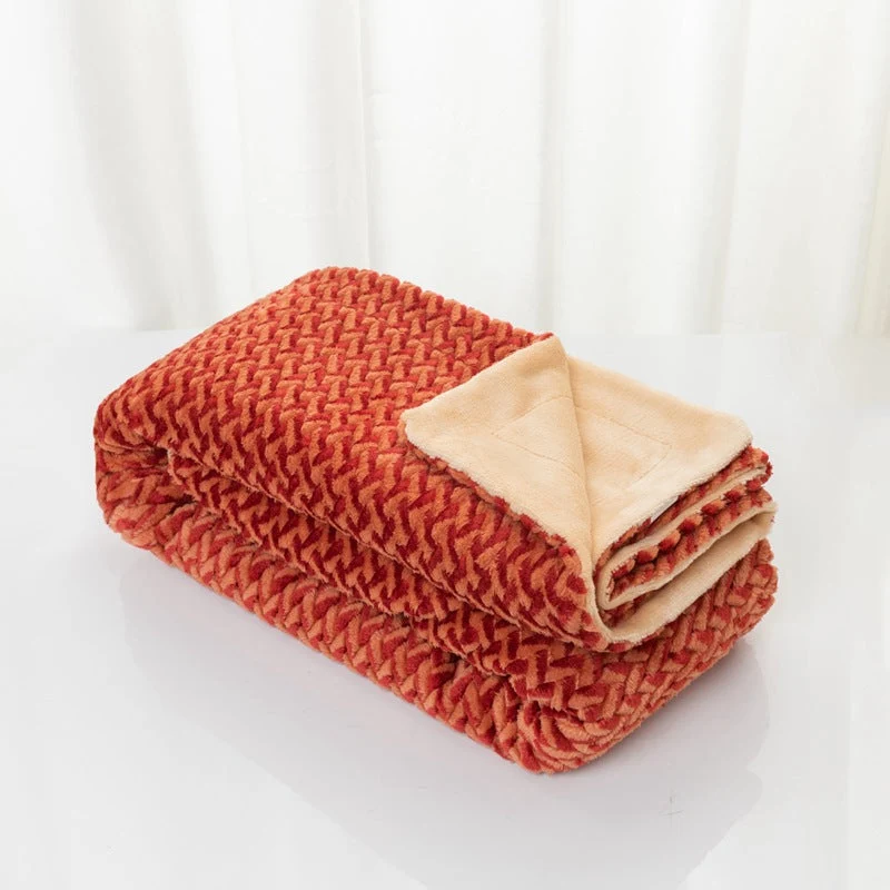Damer myk og koselig mikrofiber-pledd Luvikno