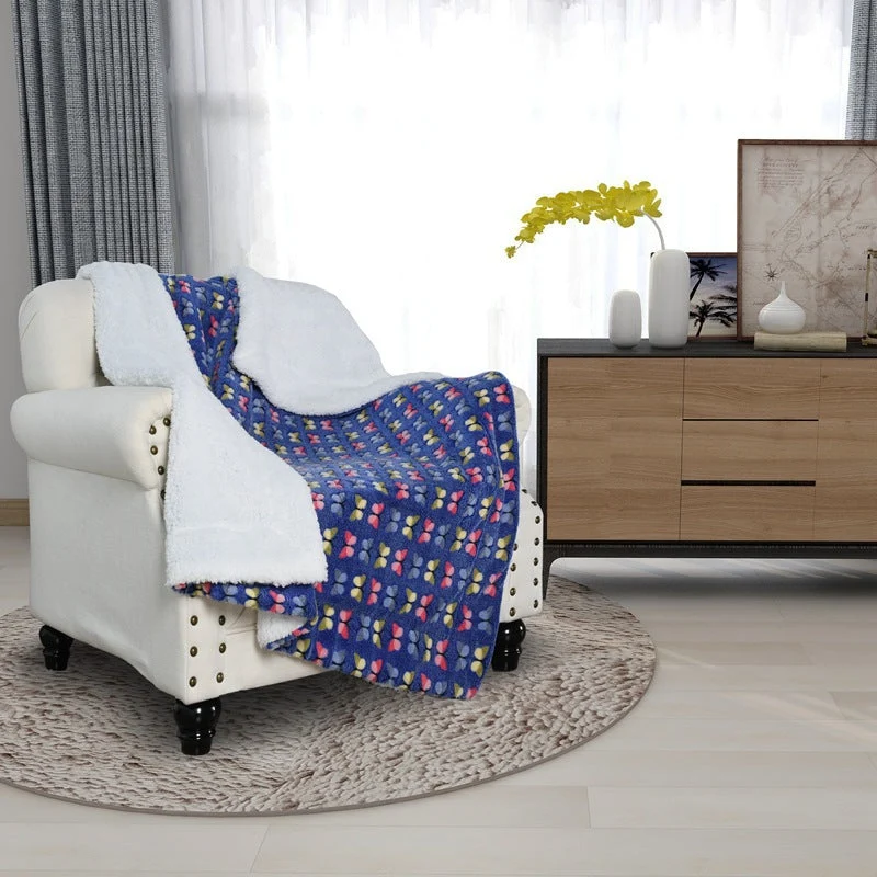 Damer Fleece-kosedekken med vendbart design Luvikno