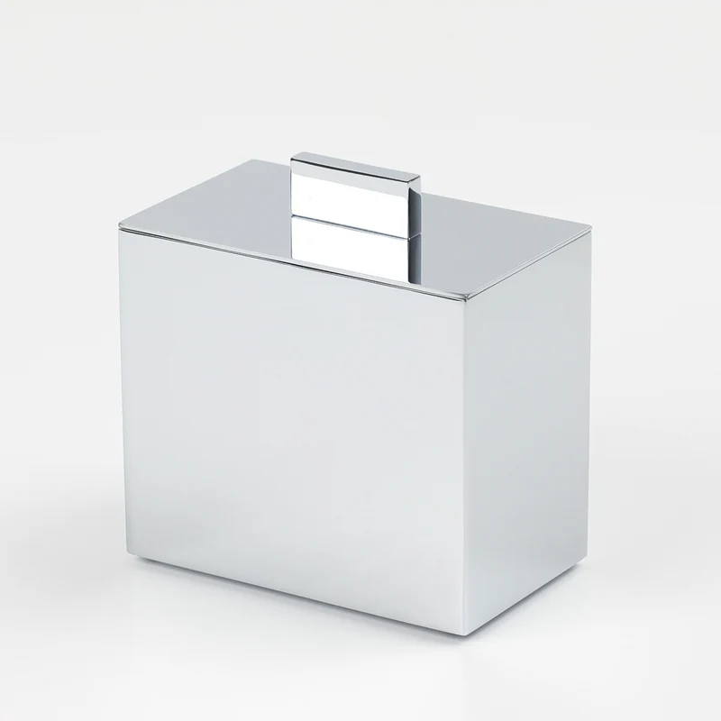 Wattebällchendose Box Lineal Chrom