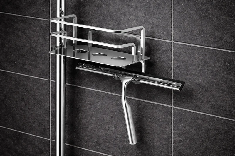 Giese Optisign Duschkorb – Brausestange rechts mit Glasabzieher, Adapter 18–25 mm, Art.Nr. 30785