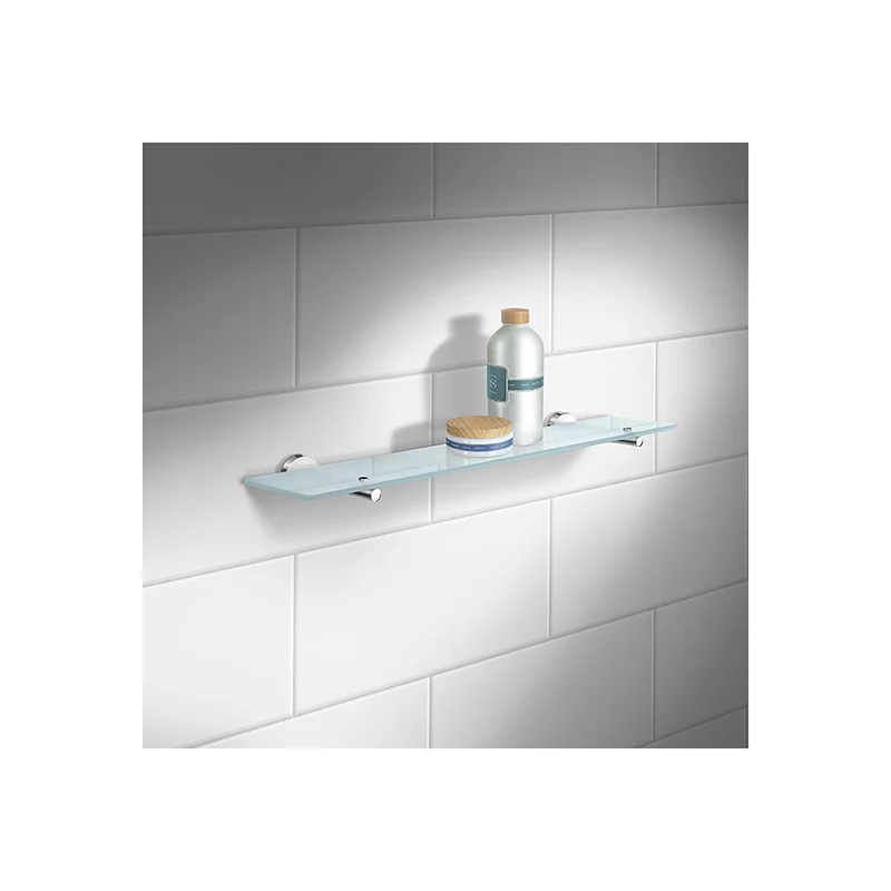 Smedbo Home Badezimmerkonsole – Glas-Ablage 600 mm, Chrom glanz, Art.Nr. HK347