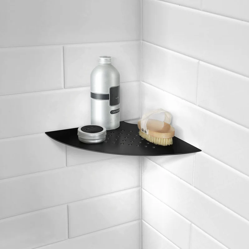 Smedbo Sideline Eckregal zum Einfliesen Design 200 x 200 mm – 2 Designs, 2 Oberflächen