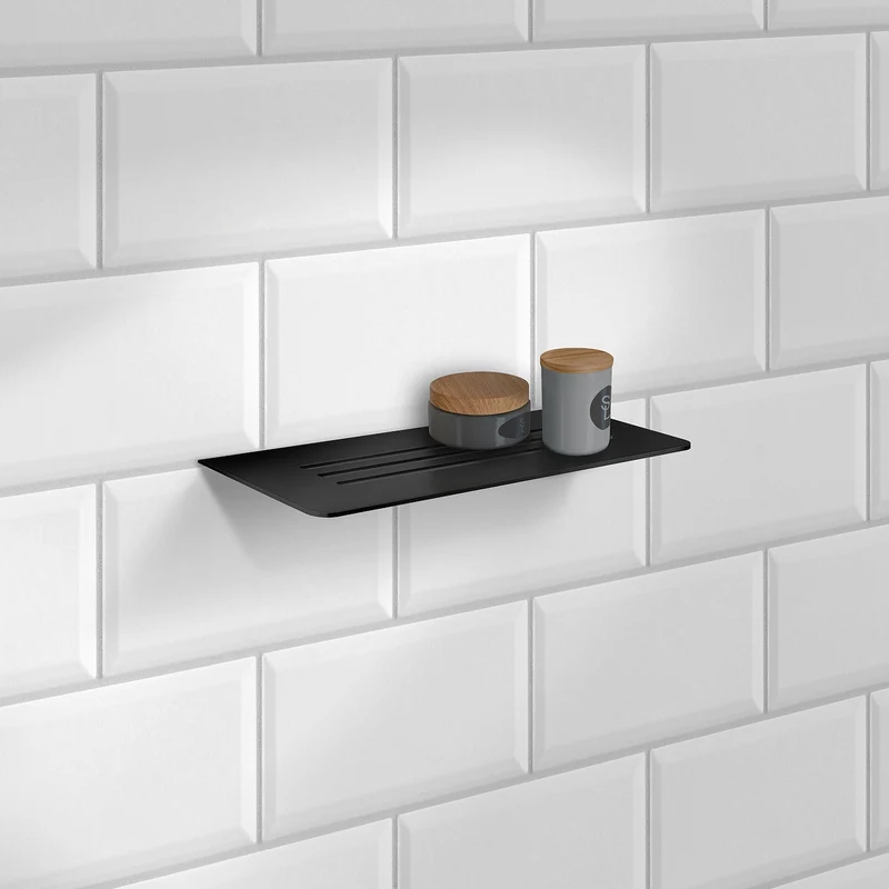 Smedbo Sideline Regal zum Einfliesen 100 x 250 mm – 2 Designs, 2 Oberflächen