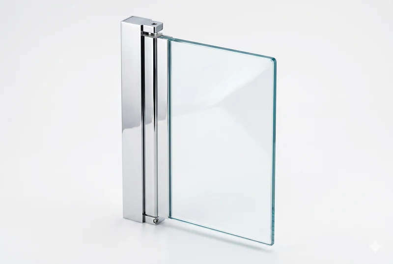 Drehbares Duschtürwandprofil für 8 mm Glas - Serie NLO60 - eckig - 1900 mm