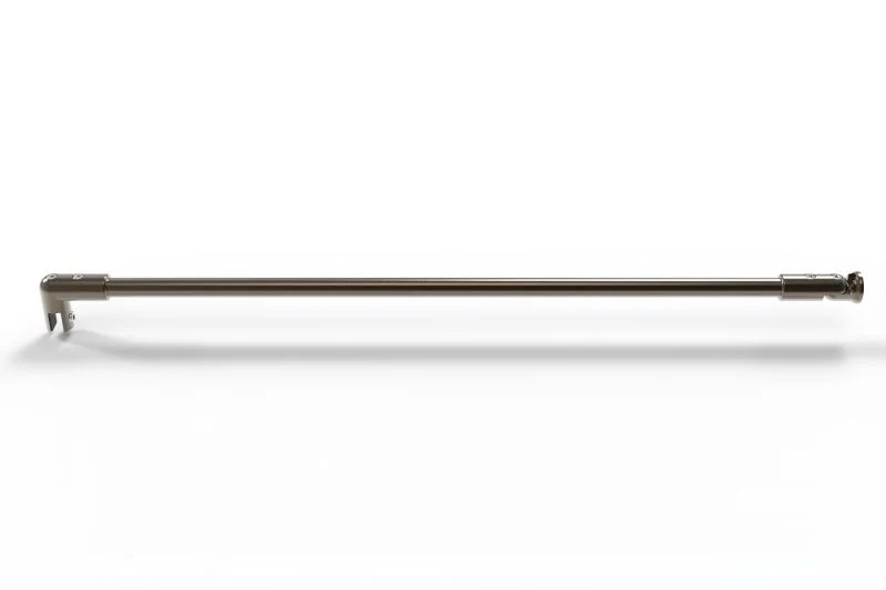 Stabistange rund Ø 16 mm, Set mit Wand- und Glashalter, für Glas-Wand, 1000 oder 1200 mm, 10 Oberflächen, Art.Nr. 8744ZN