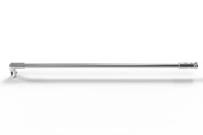 Stabistange rund Ø 16 mm, Set mit Wand- und Glashalter, für Glas-Wand, 1000 oder 1200 mm, 10 Oberflächen, Art.Nr. 8744ZN