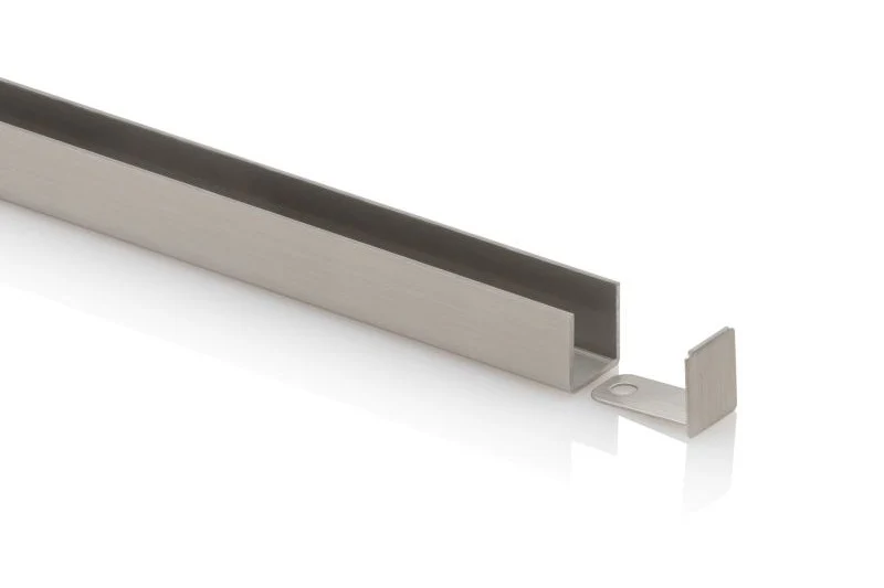 U-Profil 14×13×1 mm – Edelstahl PVD-beschichtet, 6 Farben, 250 cm, Art.Nr. 8512VA